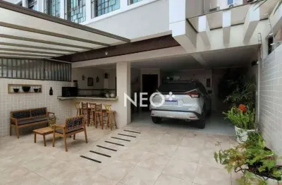 Sobrado com 3 dormitórios à venda, 159 m² por r$ 1.490.000,00 - embaré - santos/sp