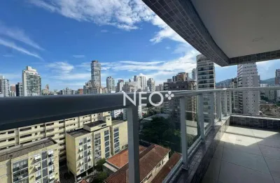 Apartamento aconchegante com varanda em localização privilegiada - apto com 2 dormitórios à venda, 65 m² por r$ 1.050.000 - boqueirão - santos/sp