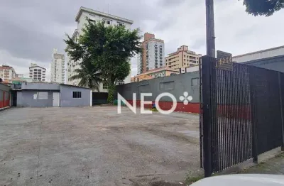 Terreno para alugar, 480 m² por r$ 8.000,00/mês - aparecida - santos/sp