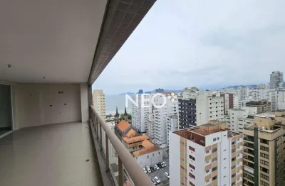 Apartamento com 3 dormitórios à venda, 210 m² por r$ 3.300.000 - boqueirão - santos/sp