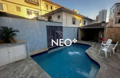 Sobrado com 3 dormitórios à venda, 239 m² por r$ 2.200.000,00 - aparecida - santos/sp