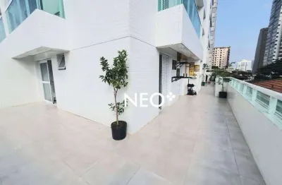 Apartamento garden com 2 dormitórios à venda, 54 m² por r$ 790.000,00 - embaré - santos/sp