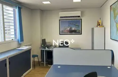 Sala à venda, 31 m² por r$ 310.000,00 - ponta da praia - santos/sp