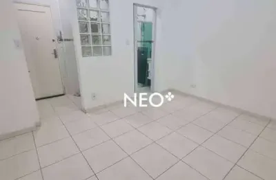 Kitnet com 1 dormitório, 24 m² - venda por r$ 235.000,00 ou aluguel por r$ 2.180,00 - boqueirão - santos/sp