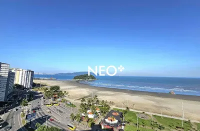 Apartamento 2 quartos, 1 vaga, vista mar - itararé - são vicente/sp