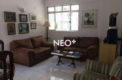 Apartamento com 2 dormitórios à venda, 90 m² por r$ 620.000,00 - boqueirão - santos/sp