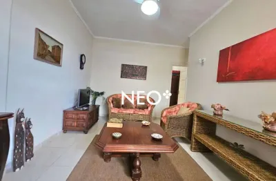 Apartamento 2 dormitórios, 1 vaga, vista lateral mar - pompéia - santos/sp