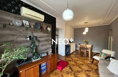 Apartamento com 2 dormitórios à venda, 76 m² por r$ 370.000,00 - encruzilhada - santos/sp