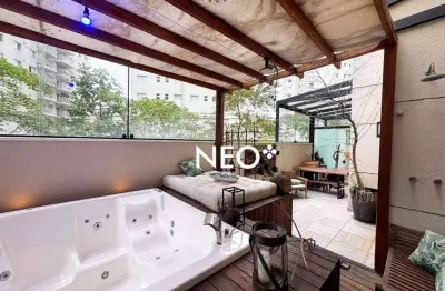 Apartamento garden com 2 dormitórios à venda, 64 m² por r$ 870.000,00 - marapé - santos/sp