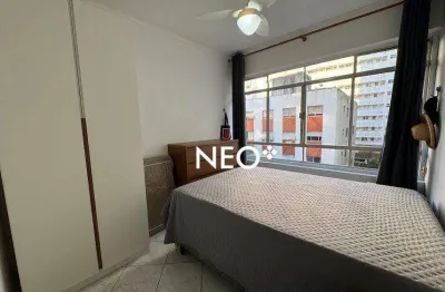 Apartamento com 1 dormitório à venda, 35 m² por r$ 355.000,00 - josé menino - santos/sp