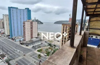 Cobertura vista mar com 2 quartos à venda, 225m² - boa vista sao vicente