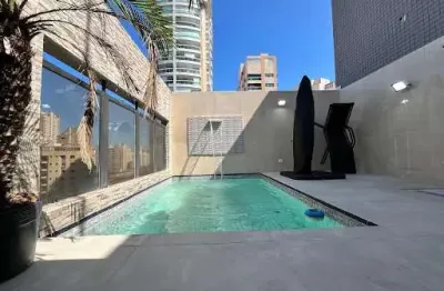 Cobertura com 3 dormitórios à venda, 240 m² por r$ 2.520.000,00 - boqueirão - santos/sp