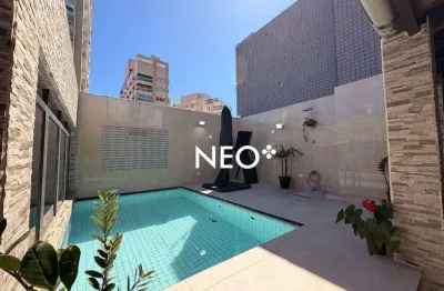 Cobertura com 3 dormitórios à venda, 240 m² por r$ 2.650.000,00 - boqueirão - santos/sp