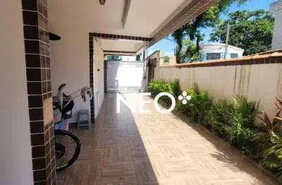 Casa com 3 dormitórios à venda, 112 m² por r$ 570.000,00 - estuário - santos/sp