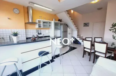 Flat com 2 dormitórios para alugar, 76 m² por r$ 6.500/mês - gonzaga - santos/sp