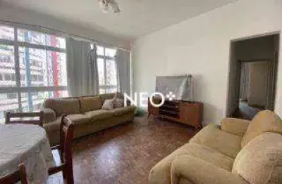 Apartamento à venda com vista para o mar no gonzaga com 3 quartos