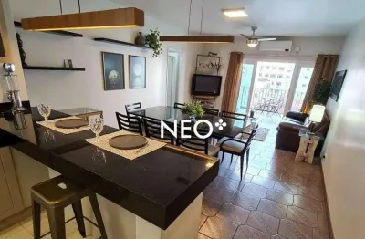 Apartamento mobiliado para locação– pompéia | santos | 100m² | 2 dormitórios | 1 vaga | 1 quadra da praia
