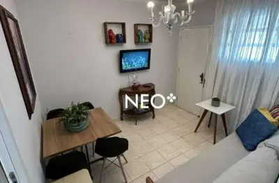 Apartamento com 2 dormitórios para alugar, 60 m² por r$ 3.800,00/mês - gonzaga - santos/sp