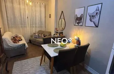 Apartamento no gonzaguinha – são vicente | 55m² | 2 dormitórios | meia quadra da praia | portaria 24h