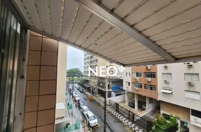 Apartamento 2 quartos no Coração Gonzaga, meia quadra da praia.