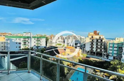 Cobertura com 4 dormitórios à venda, 276 m² por r$ 980.000,00 - algodoal - cabo frio/rj