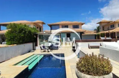 Casa com 4 dormitórios à venda, 200 m²  em baia formosa - armação dos búzios/rj