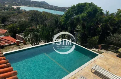 Casa com 4 dormitórios à venda, 500 m² na ferradura - armação dos búzios/rj