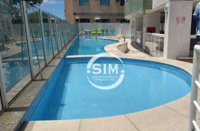 Apartamento com 1 dormitório à venda, 58 m² no parque riviera - cabo frio/rj