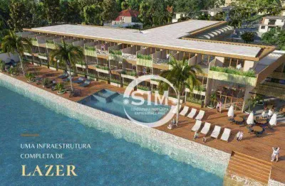 Apartamento com 1 dormitório à venda, 26 m² por r$ 400.000,00 - passagem - cabo frio/rj
