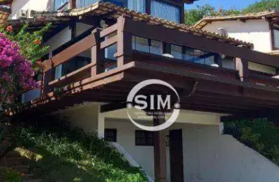 Casa com 4 dormitórios à venda, 180 m²- geriba - armação dos búzios/rj