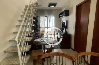 Cobertura com 3 dormitórios à venda, 135 m² por r$ 770.000,00 - braga - cabo frio/rj