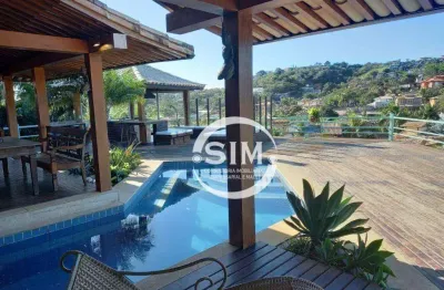 Casa com 6 dormitórios à venda, 301 m² no loteamento sitio do campinho - armação dos búzios/rj