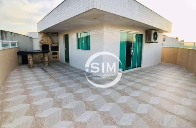 Cobertura com 3 dormitórios à venda, 150 m² na braga - cabo frio/rj