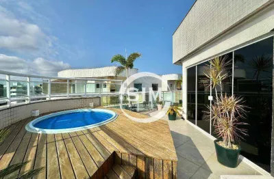 Cobertura com 3 dormitórios à venda, 185 m² por r$ 2.150.000,00 - braga - cabo frio/rj