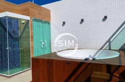 Cobertura com 2 dormitórios à venda, 120 m² por r$ 1.200.000,00 - passagem - cabo frio/rj