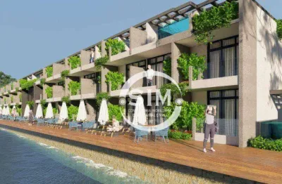 Flat com 1 dormitório à venda, 29 m² por r$ 480.000 - passagem - cabo frio/rj