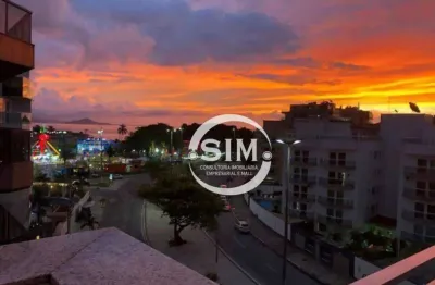 Cobertura com 3 dormitórios à venda, 142 m² por r$ 1.220.000,00 - passagem - cabo frio/rj