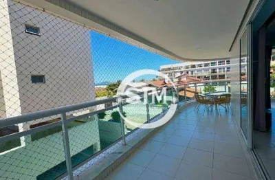 Apartamento com 3 dormitórios à venda, 143 m² por r$ 1.500.000,00 - praia do forte - cabo frio/rj