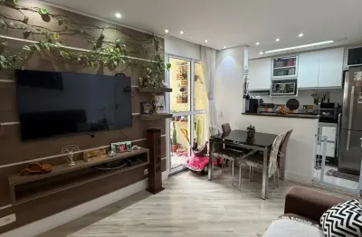 Apartamento de 48 metros com 2 dormitorios semi mobiliado