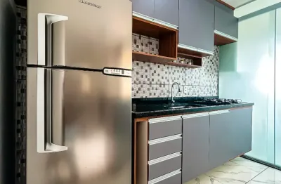 Apartamento mobiliado com dois dormitórios localizado na avenida dom jaime
