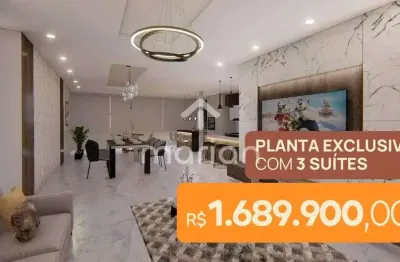 Planta exclusiva - apartamento com 3 quartos, centro - penha