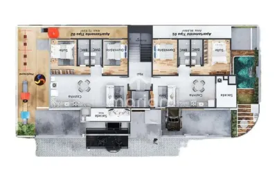 Apartamento com 2 quartos, itacolomi - balneário piçarras