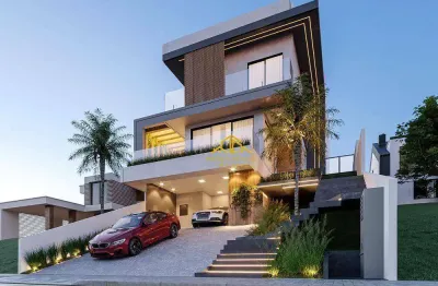Casa com 4 quartos, sendo 4 suítes à venda, 256 m² por r$ 1.290.000 - villa rica - vargem grande paulista/sp