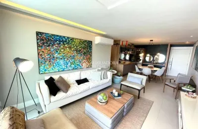 Apartamento com 2 quartos para alugar na avenida dos búzios, 3370, jurerê internacional, florianópolis, 147 m2 por r$ 18.000