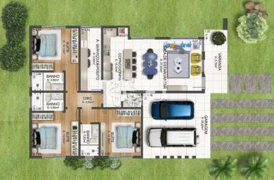 Casa com 3 quartos à venda no Jardim das Hortências, Caxias do Sul 