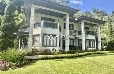 Casa em condomínio fechado com 5 quartos à venda no carlos guinle, teresópolis  por r$ 4.500.000