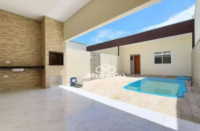 Casa com 3 dormitórios à venda, 94 m² por r$ 590.000,00 - balneario nereiras - guaratuba/pr