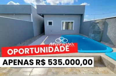 Casa com 3 dormitórios à venda, 97 m² por r$ 535.000,00 - eliana - guaratuba/pr