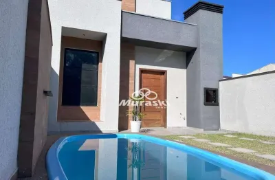 Casa com 3 dormitórios à venda, 80 m² por r$ 450.000,00 - nereidas - guaratuba/pr