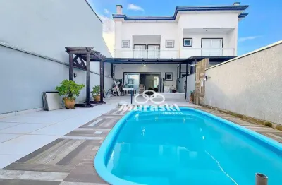 Sobrado com 3 dormitórios para alugar, 136 m² por r$ 1.500,00/dia - brejatuba - guaratuba/pr